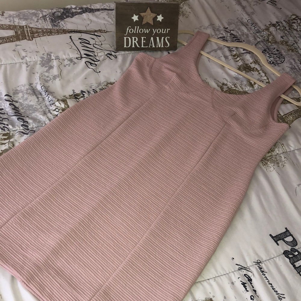 Blush mini dress